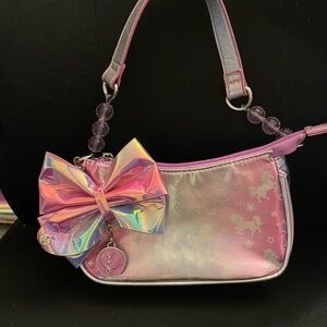 JoJo Siwa Pink and Silver Unicorn Holographic Bag